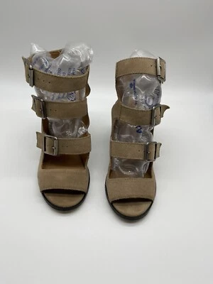 KDB Kelsi Dagger Brooklyn Suede Leather Kristie Gladiator Buckle Sandal Size 7M - Image 1 of 4