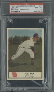 1955 Johnston Cookies Braves 47 Joe Jay Nm-Mt 8