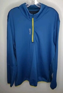 Reebok Maglione Uomo 1/4 Zip 2XL, Blu Caldo da Gioco - Foto 1 di 7