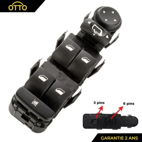 Botón elevalunas Eléctrico delantero derecho Citroen c5 C8 2002-2014 Peugeot 307