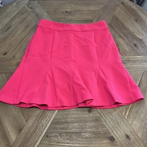 Banana Republic geriffelter ausgestellter Rock Größe 8 einfarbig rosa Damen gefüttert - Bild 1 von 7