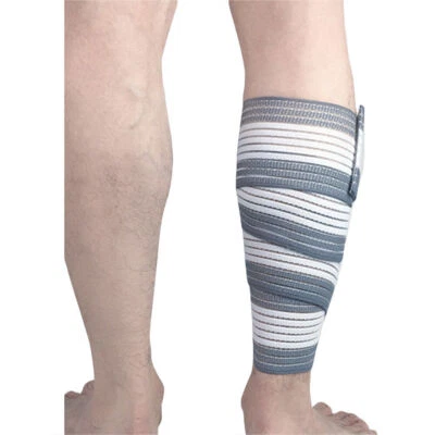 Men's Elastic Bandages Calf Leg Sleeve Sports Fitness Running Sports Protection - Image 1 of 4