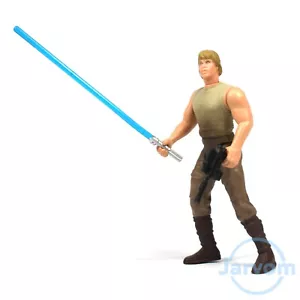 Star Wars 3.75" Power of the Force POTF Luke Dagobah Long Saber Loose Complete - Picture 1 of 1