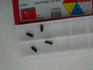 4 Ceratizit carbide grooving tips GX09-2E3.00N0.30-M40 SR127 ( walter WNT 3mm - Picture 1 of 2