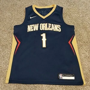 Nike Dri Fit Swingman New Orleans Pelicans Zion Williamson #1 Jersey Boys Size M - Picture 1 of 5
