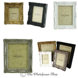 Ornate Swept Shabby Chic Vintage Antique Style Photo Frames 6x4 7x5 8x6 10x8inch - Picture 1 of 32