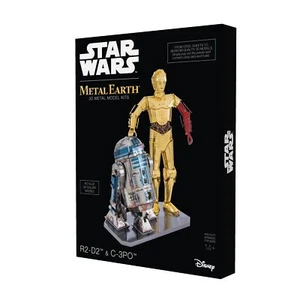 Metal Earth STAR WARS C-3PO & R2-D2 DELUXE SET - Kit Maquette 3D en métal - Picture 1 of 8