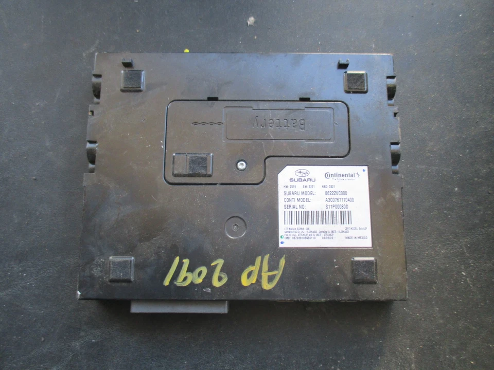 2022-2024 SUBARU WRX TELEMATICS CONTROL MODULE 86222vc000 - Image 1 of 1