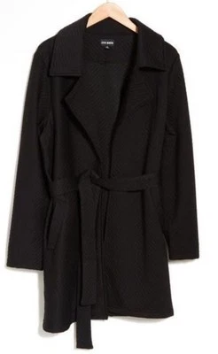 Женские вязаные галстуки Steve Madden на талии с вырезом на лацкане черные размер XL - Изображение 1 из 4