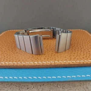 25mm 70er Jahre Edelstahl Hadley LED LCD Nos Vintage Uhrenarmband - Bild 1 von 9