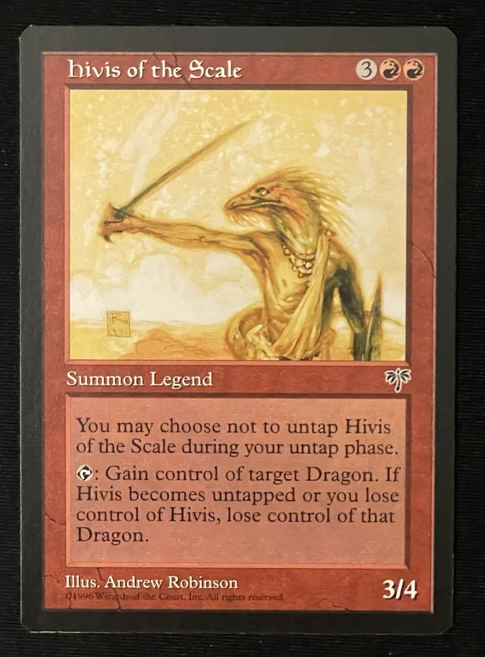 Hivis of the Scale Mirage 1996 - Near Mint - Vintage MTG Magic The Gathering - Image 1 of 4