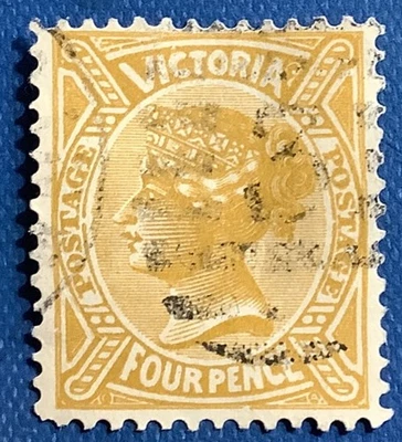 Sello Victoria #187 usado en estado bastante bueno SCV $37,50 102225-9 Foto 1 de 2