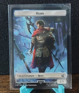 Hero (0007) // Hero (0002) Double-Sided Token Final Fantasy Regular MTG - Picture 1 of 2