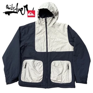 Quiksilver Jacket Full Zipper Hood Ski Snowboarding mens size MEDIUM - Picture 1 of 7