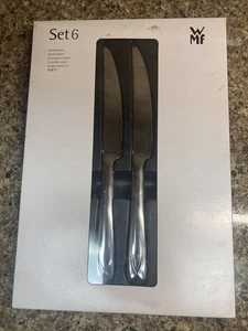 Juego de 6 cuchillos para carne WMF Juwel de acero inoxidable Alemania sin usar - Imagen 1 de 7