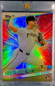 PAUL SKENES RARE ROOKIE REFRACTOR Holo SP Insert 2024 Topps Update - PIRATES - Bild 1 von 2