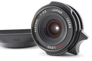 Black [B V.Good] RICOH GR 21mm f/3.5 Lens for Leica L39 Screw From JAPAN 9628 - Picture 1 of 12