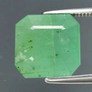 💎 4.04ct 9.3x9mm Octagon Green Emerald - Unheated, Colombia Gemstone - Picture 1 of 4
