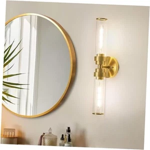 Modern Bathroom Light Fixtures 2 Lights Above Mirror Gold Vanity Light 20 Inch - Picture 1 of 8