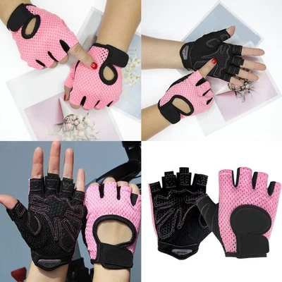 1 Pair Fitness Nonslip Half Finger Fitness Exercise Gloves Workout Grip Gloves - Image 1 of 4