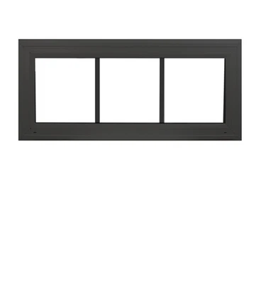 Transom Window 30" x 12" Double Pane Home Black Argon Gas Low-E Florida Approved - Image 1 of 3