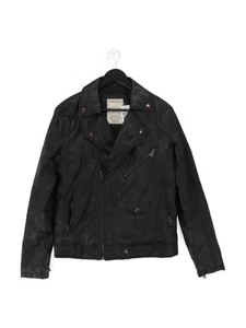 Chaqueta Springfield Hombre M Negra Poliéster con Nylon Chaqueta Moto - Imagen 1 de 5