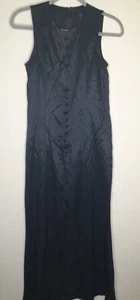 Vestido ajustado negro sin mangas cuello redondo recto Cubisme EE. UU. M para mujer - Imagen 1 de 17