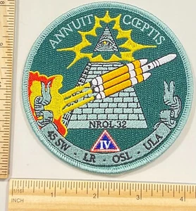 SELTEN - MILITARY BLACK OPS NROL PATCH - NROL 32 ALL SEEING EYE - Bild 1 von 1