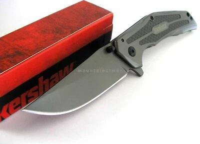 Kershaw Duojet Speed Assisted Opening Titanium CarbonFiber Inlay Knife CLAM 3830 - Image 1 of 4