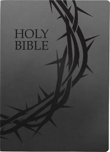 KJVER HOLY BIBLE CROWN OF THORNS DESIGN LARGE PRIN - Picture 1 of 1
