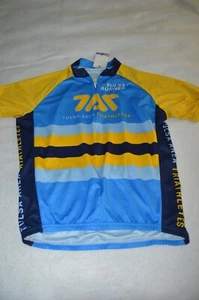 Primal Running Singlet Cycling Apparel Size Small Black Blue Gold Tulsa Area - Picture 1 of 6