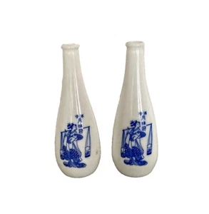 4 Vintage Collectible Japanese Sake Ceramic Bottles - Nice!! - Picture 1 of 5