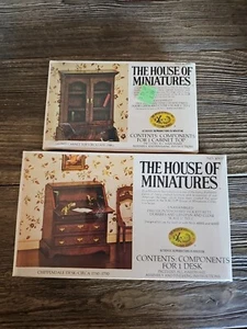 NEW Doll House of Miniatures Chippendale Desk & Cabinet 1977 X-Acto Sealed 40001 - Picture 1 of 12