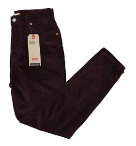 Levi's 30Wx27L Wedgie Skinny Fit High Rise Soft Touch Jeans NWT Malbec Moleskin - Picture 1 of 1