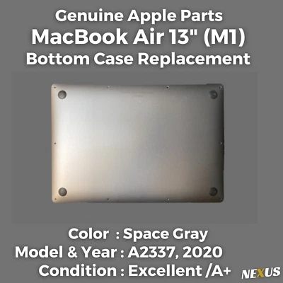 "Repuesto de cubierta inferior OEM Apple MacBook Air 13"" M1 2020 A2337 - gris grado A+" Foto 1 de 4