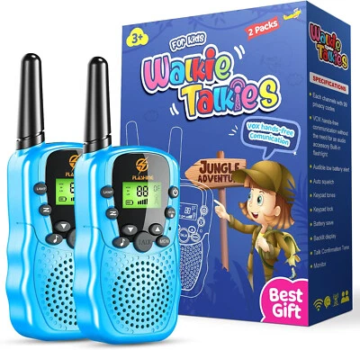 KEARUI Walkie Talkie 3 Miles Range , Toys for 3-12 Years Old Boys and girls 8 Channels