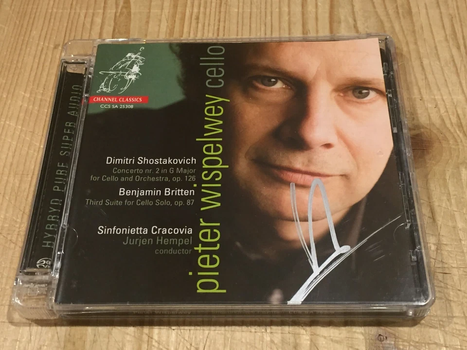 Signed by PETER WISPELWEY Shostakovich Cello Concerto No.2 CHANNEL CLASSICS SACD - Bild 1 von 2