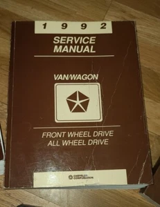 Chrysler Van Wagon 1992 manual de servicio tracción delantera tracción total - Imagen 1 de 1