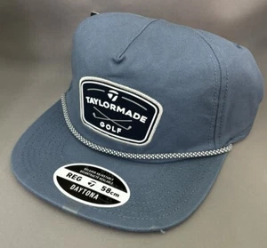 TaylorMade Daytona Rope Snapback Golf Hat NEW Slate Blue Regular - Picture 1 of 3