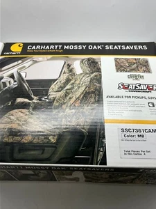 Mossy Oak Camo Carhartt SeatSaver Custom Seat Covers - Break Up Country ''READ'' - Picture 1 of 7