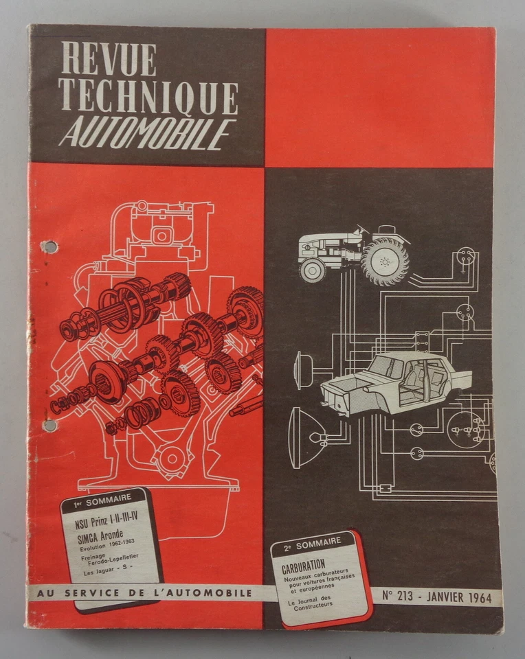 Manuale Di Riparazione Revue Technique NSU Prinz + Simca Aronde 01/1964 - Immagine 1 di 1