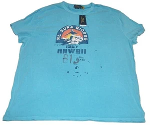 Polo Ralph Lauren RL Surf Riders Camiseta Gráfica Para Hombre Calce Clásico S L XL 2XL Nueva con Etiquetas - Imagen 1 de 3