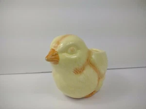 Vintage Easter Chick Planter Spring Chicken Yellow Pot Ceramic 5" succulent - Picture 1 of 11