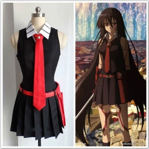 Akame ga KILL Akame Cosplay Costume Dress Uniform Full Set Customize Size - Picture 1 of 5