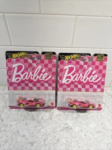 Hot Wheels Premium Barbie Corvette C8R 65 Aniversario Cultura Pop ¡Juego de 2! - Imagen 1 de 2