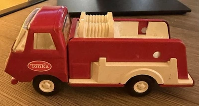 De colección - Tonka, Mini Camión de Bomberos Bomba - Acero Prensado - Años 70 Foto 1 de 4