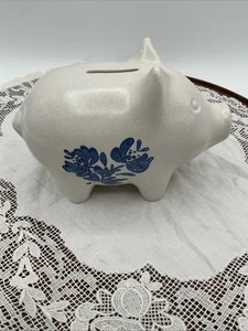 Pfaltzgraff USA Yorktowne Vintage Steinzeug Sparschwein mit Korken - Bild 1 von 8