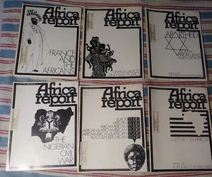 6 issues Africa Report Nov Dec 1969 Jan Feb Mar Apr 1970 - Picture 1 of 8
