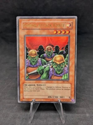 Goblin Attack Force PSV-094- Yugioh TCG- Ultra Rare Misprint Attribute - DMG - B - Image 1 of 3
