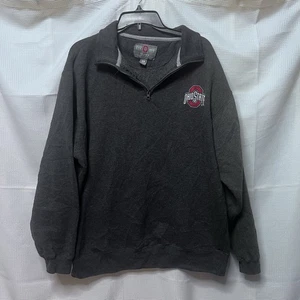 Ohio State 1/4 Zip Pullover Giacca Uomo XL Manica Lunga Leggero - Foto 1 di 5
